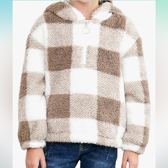 LA grown - Sherpa , half zipped , hoodie, size small - Picture 4 of 4